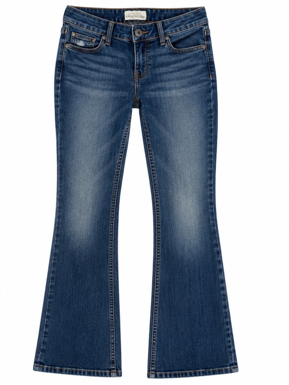 Y2K Aeropostale Chelsea Bootcut Jeans Women's 5/6 Short Dark Wash‎ Stretch Y2K